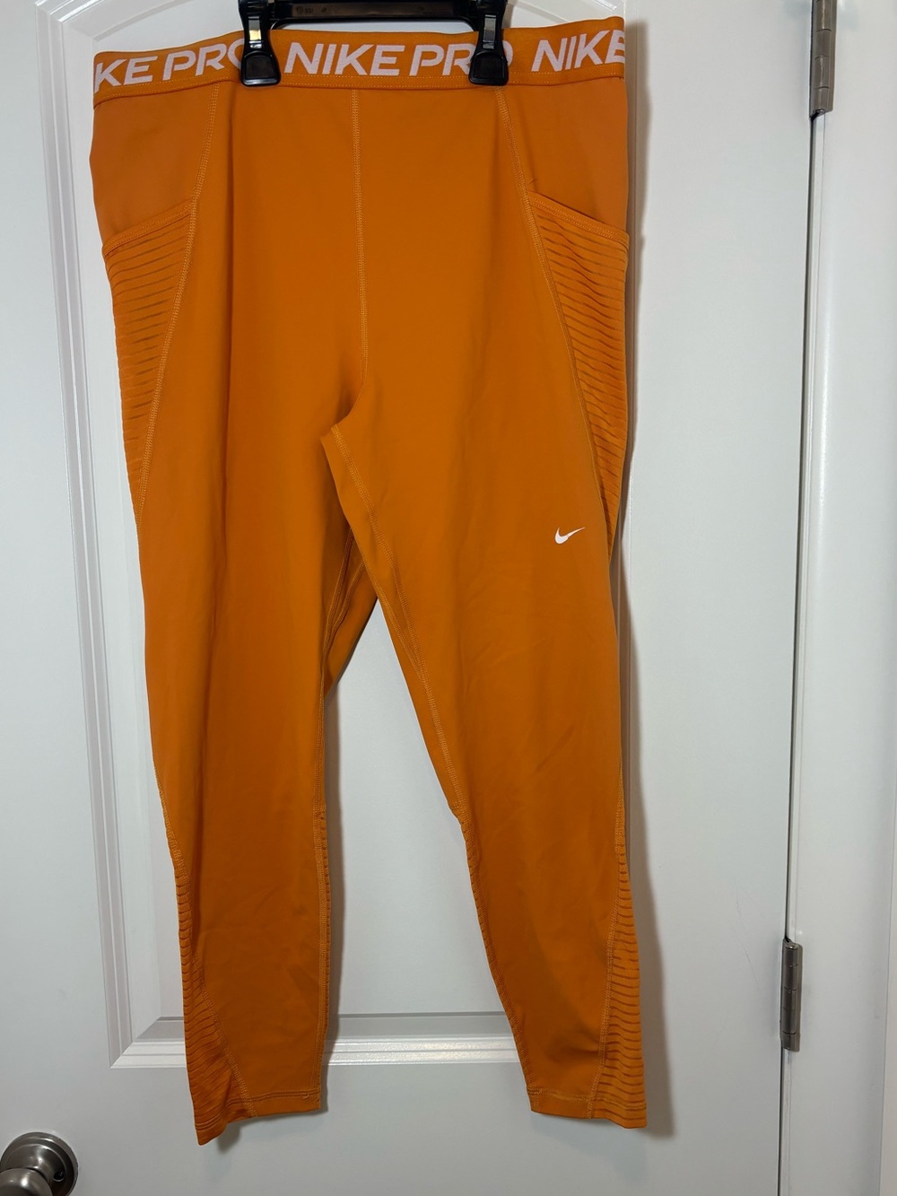 Nike Orange Performance Leggings Nike Pro